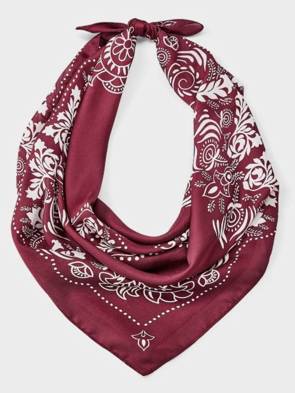 Baroque Printed Scarf - A New Day™ Maroon